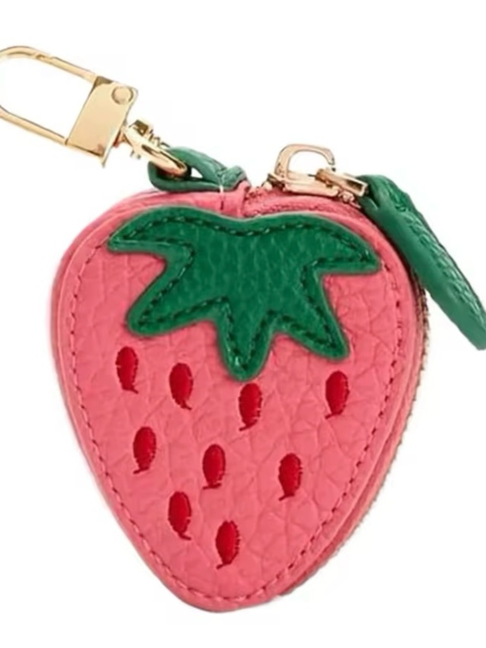 Strawberry Card & Key Holder - Pink/Green